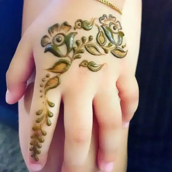 cute easy mehndi designs for kids