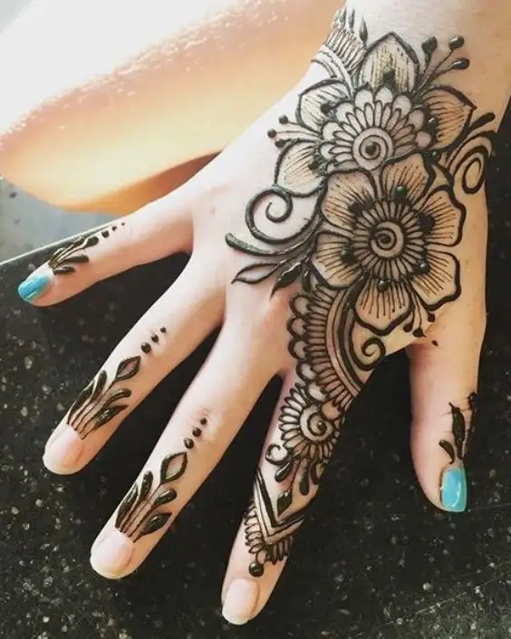 cute easy mehndi designs for kids