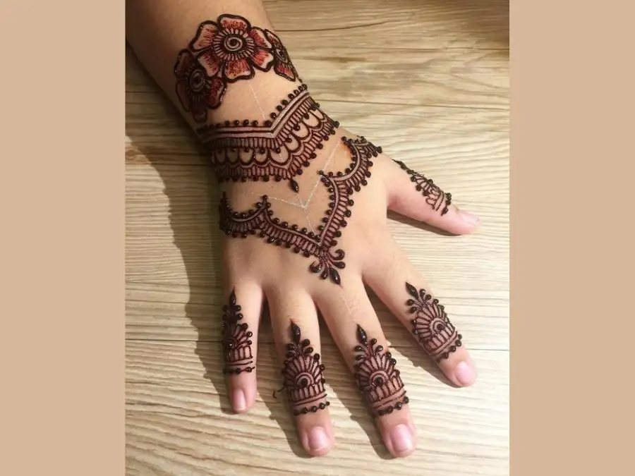 cute easy mehndi designs for kids