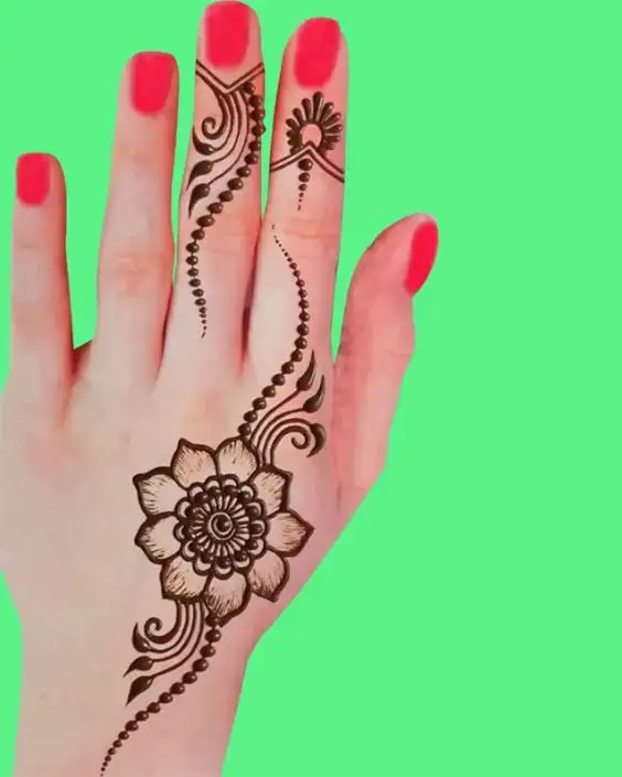 normal mehndi design