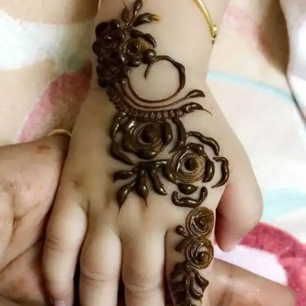 cute easy mehndi designs for kids