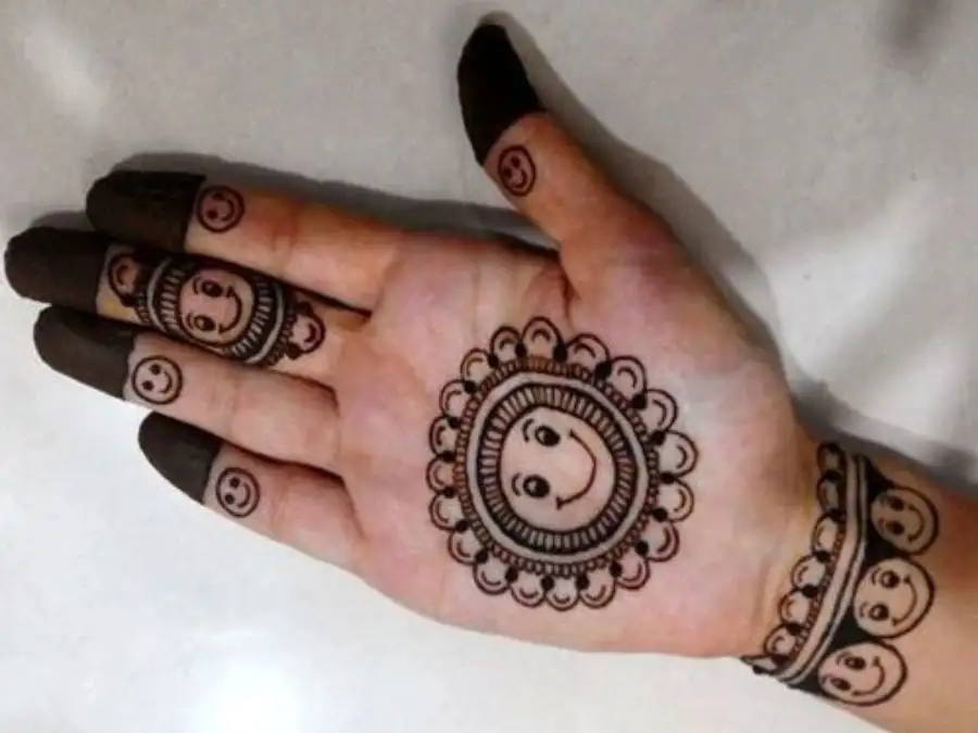 cute easy mehndi designs for kids