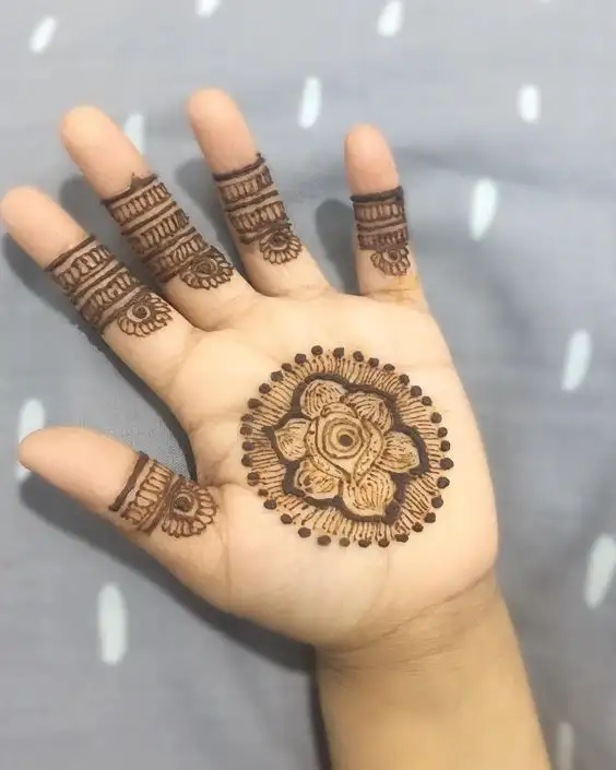 cute easy mehndi designs for kids