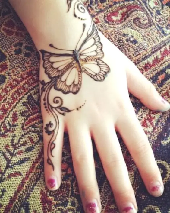 cute easy mehndi designs for kids