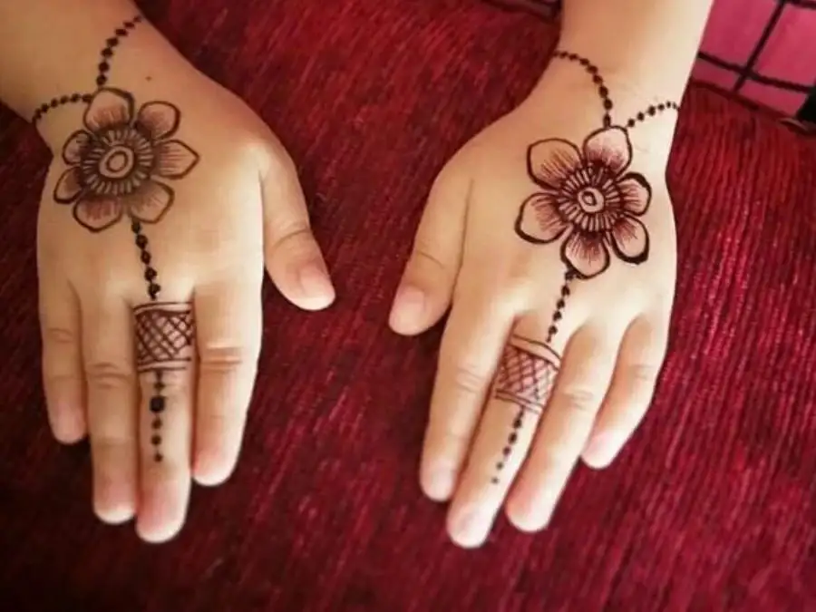 cute easy mehndi designs for kids