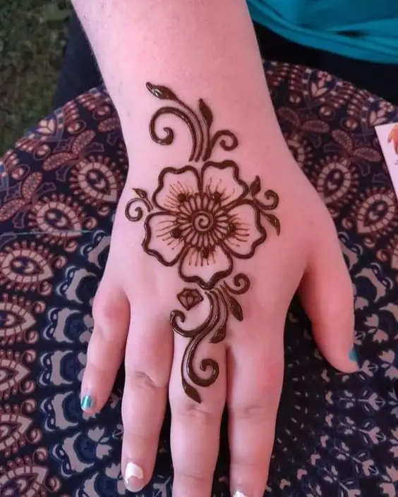 cute easy mehndi designs for kids