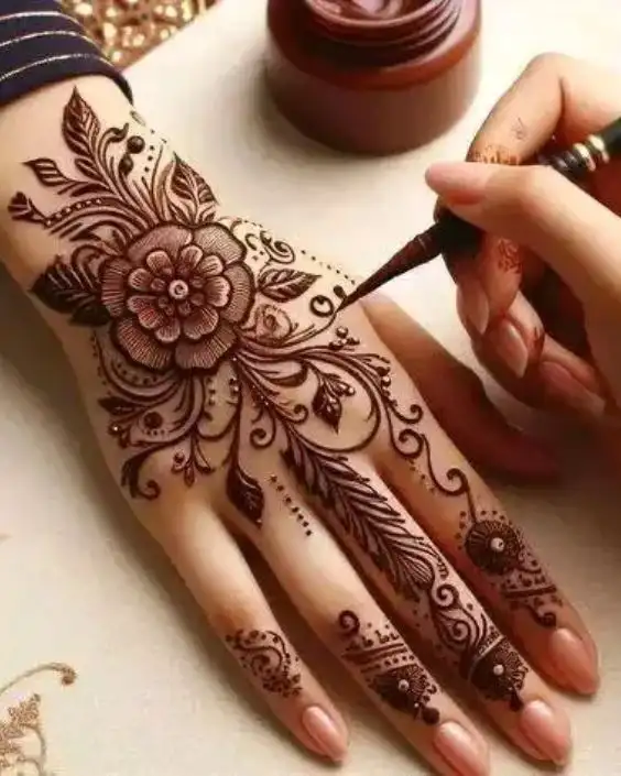 simple mehndi design