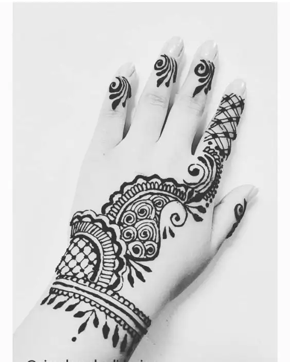 cute easy mehndi designs for kids