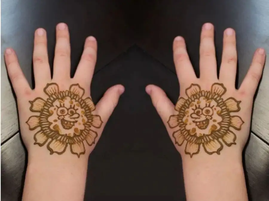 cute easy mehndi designs for kids