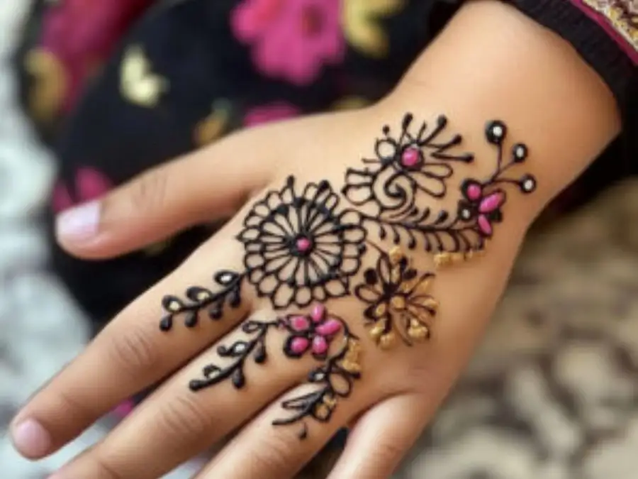 cute easy mehndi designs for kids