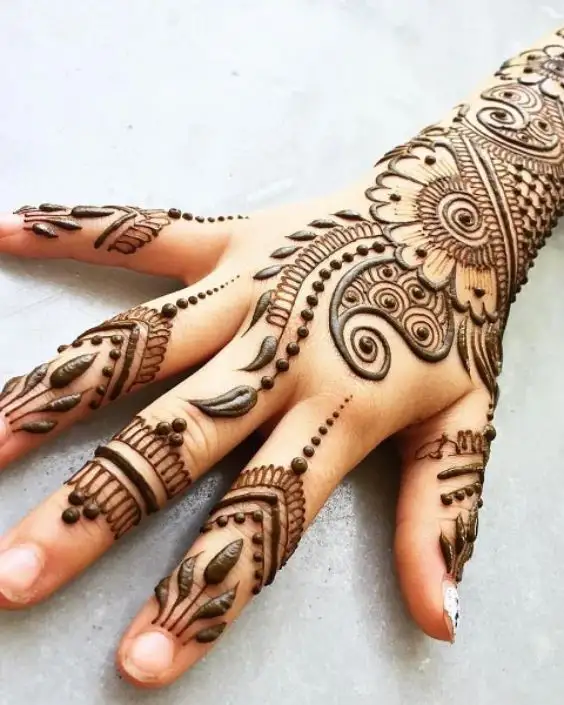 cute easy mehndi designs for kids