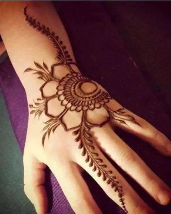 cute easy mehndi designs for kids
