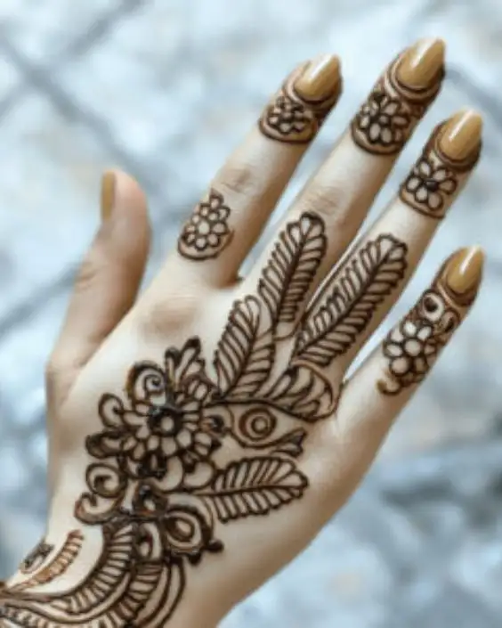 cute easy mehndi designs for kids