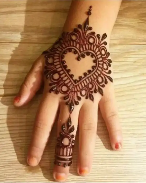 cute easy mehndi designs for kids