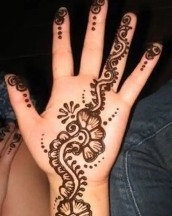 cute easy mehndi designs for kids