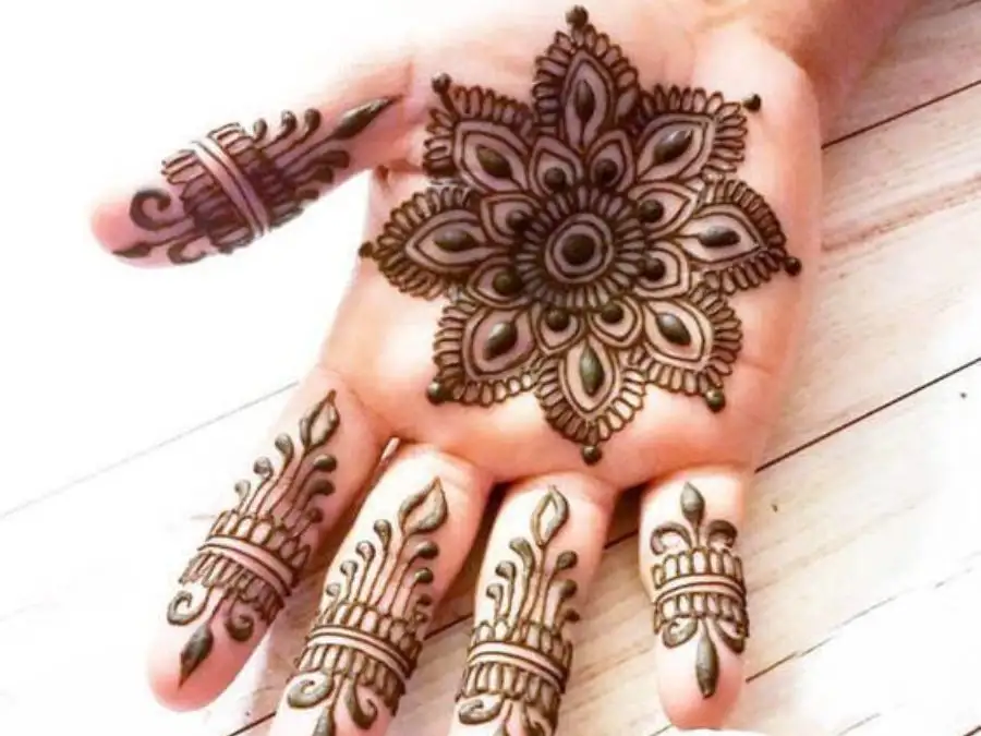 cute easy mehndi designs for kids