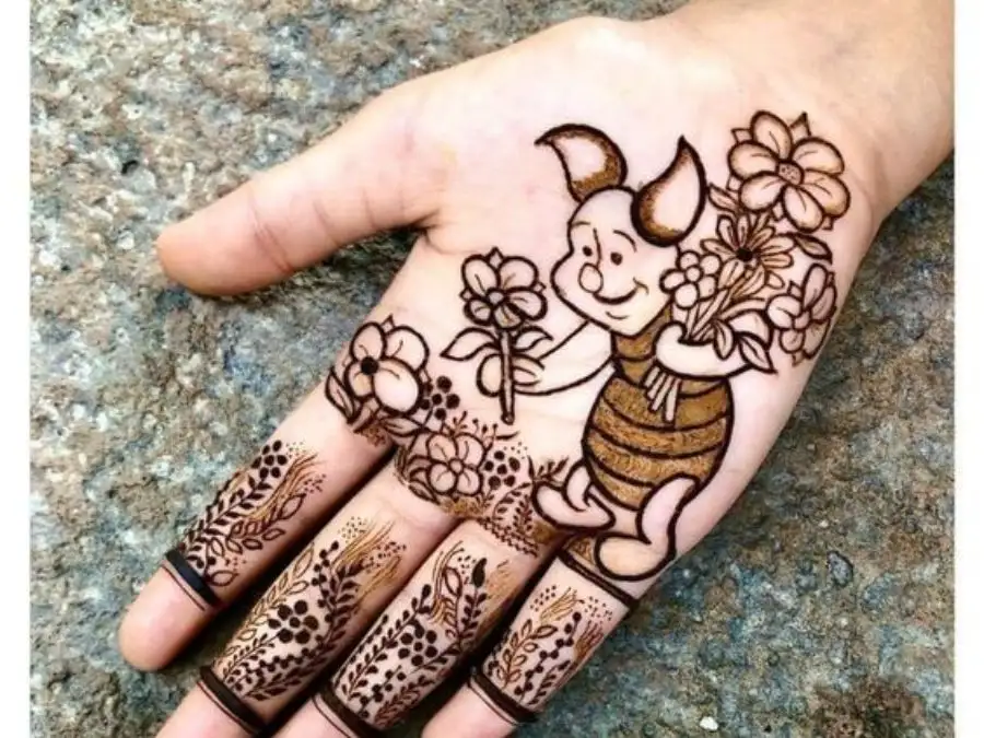 cute easy mehndi designs for kids