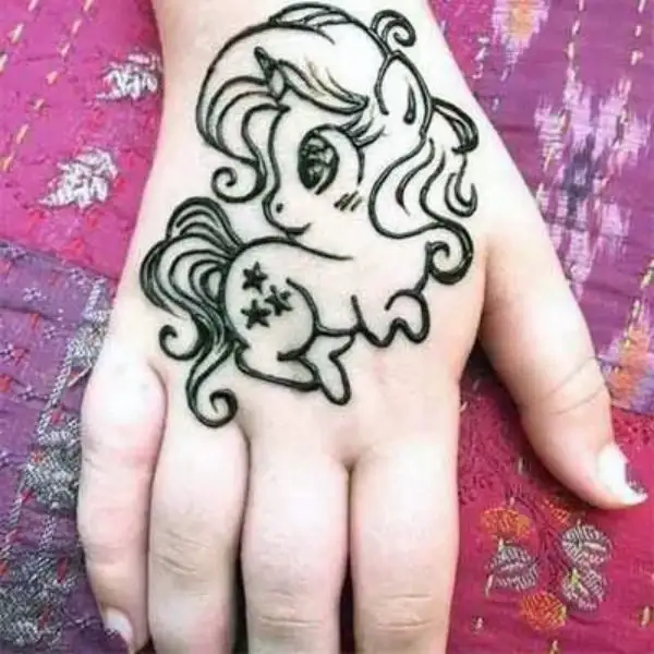 cute easy mehndi designs for kids