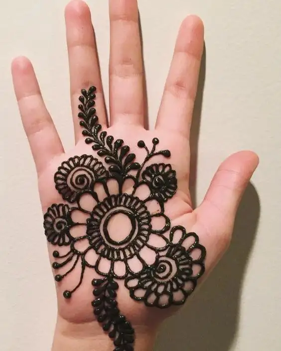 cute easy mehndi designs for kids
