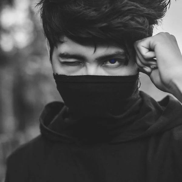 black profile pic boy