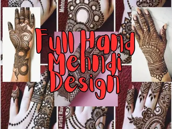 full hand mehndi design