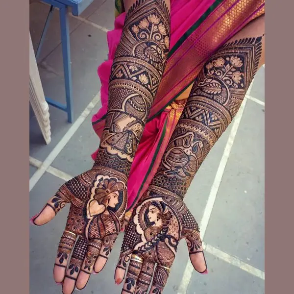 full hand mehndi design