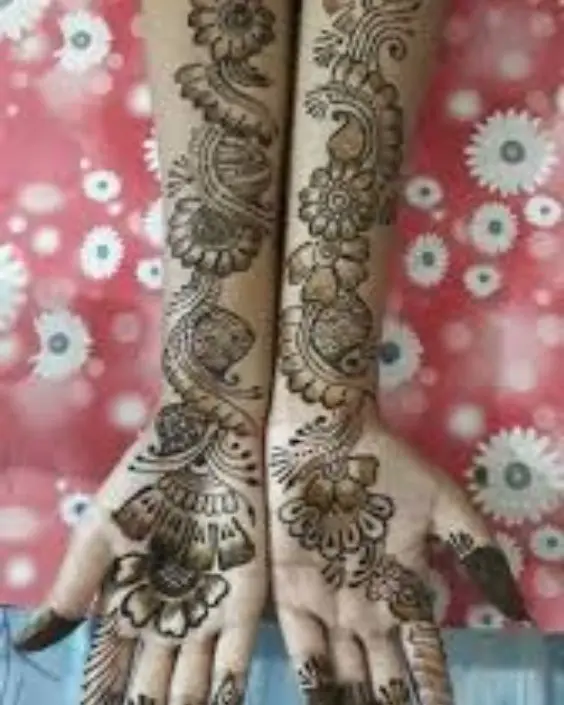 full hand mehndi design